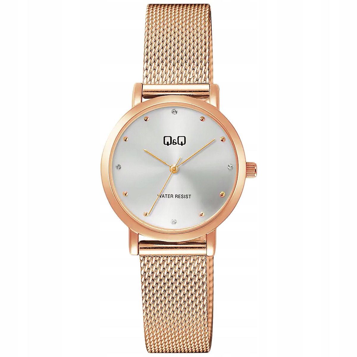 Dámské hodinky Qq C35A-007P Zirkony růžové zlato