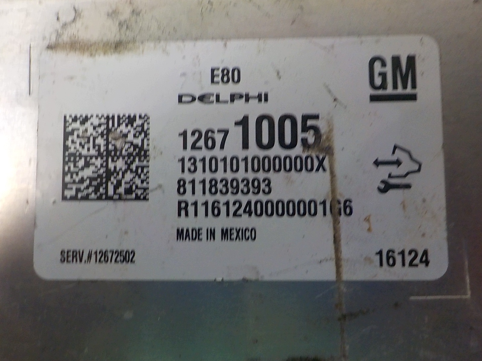 OPEL CORSA E computer control unit 12671005 811839393 12672502