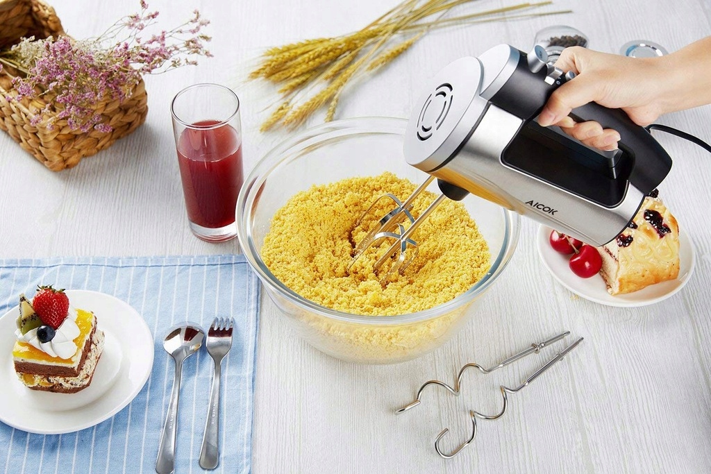 MIKSER RĘCZNY ROBOT KUCHENNY AICOK 7 BIEGÓW TURBO Model HM833