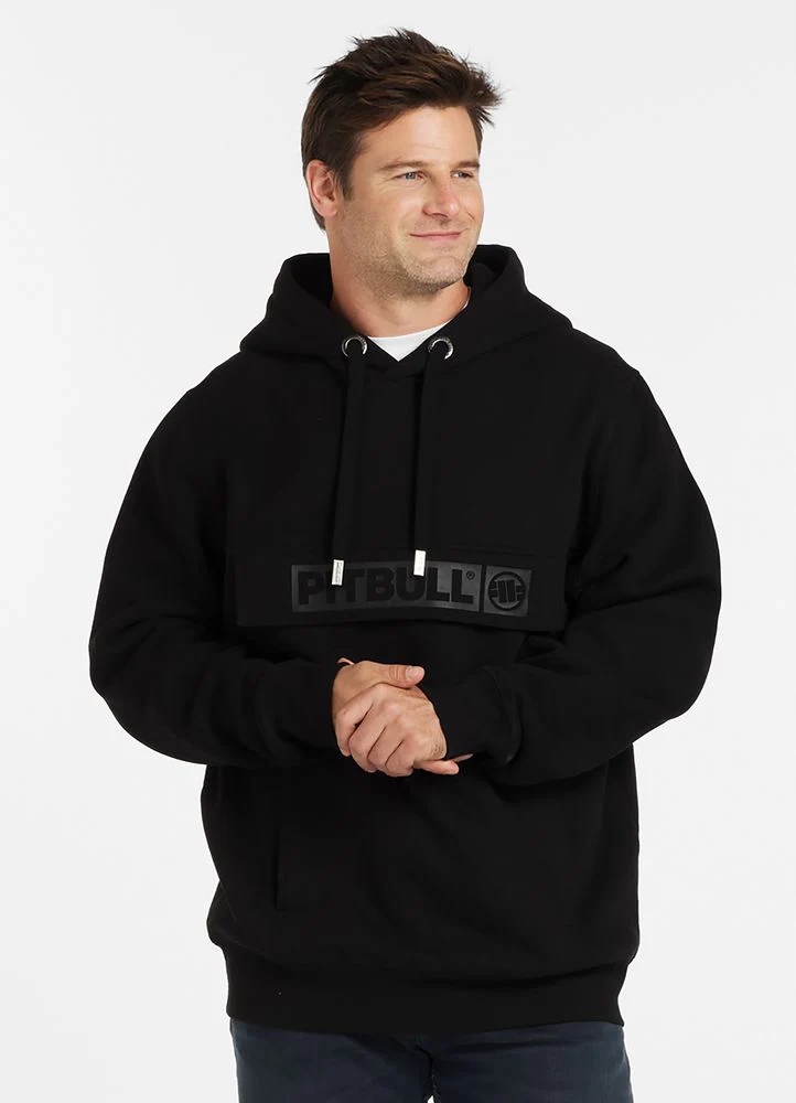 Pit Bull Mikina S Kapucí Hilltop Two-Color Hooded Black L