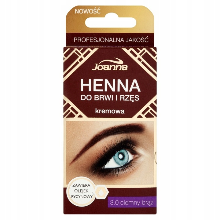 

Joanna Henna 3.0 ciemny brąz henna do brwi 15 ml