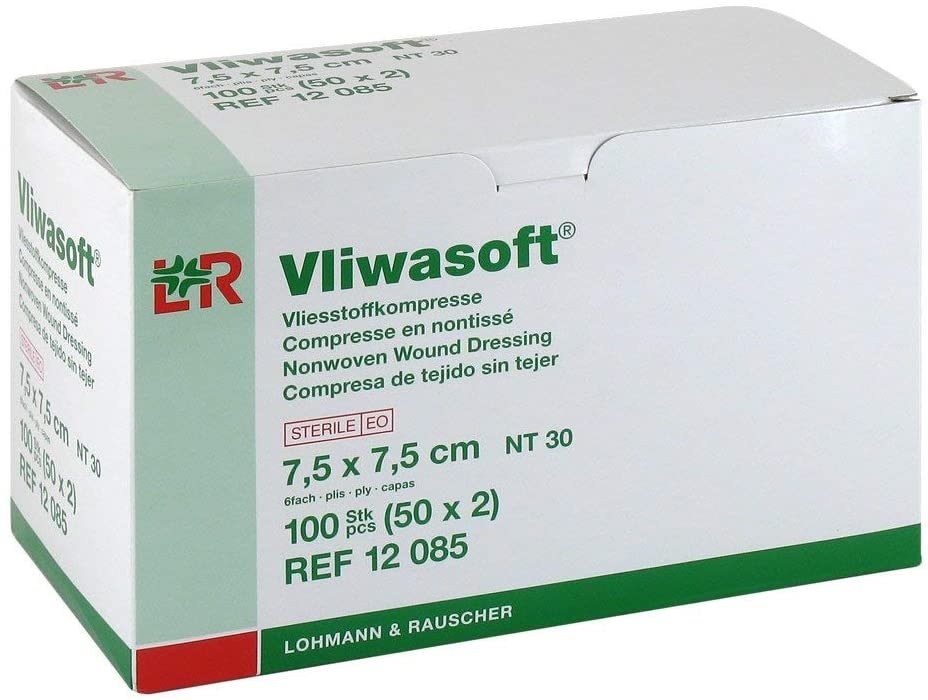 

L&r Vliwasoft 7,5x 7,5cm, 50x2szt. jałowe 6w