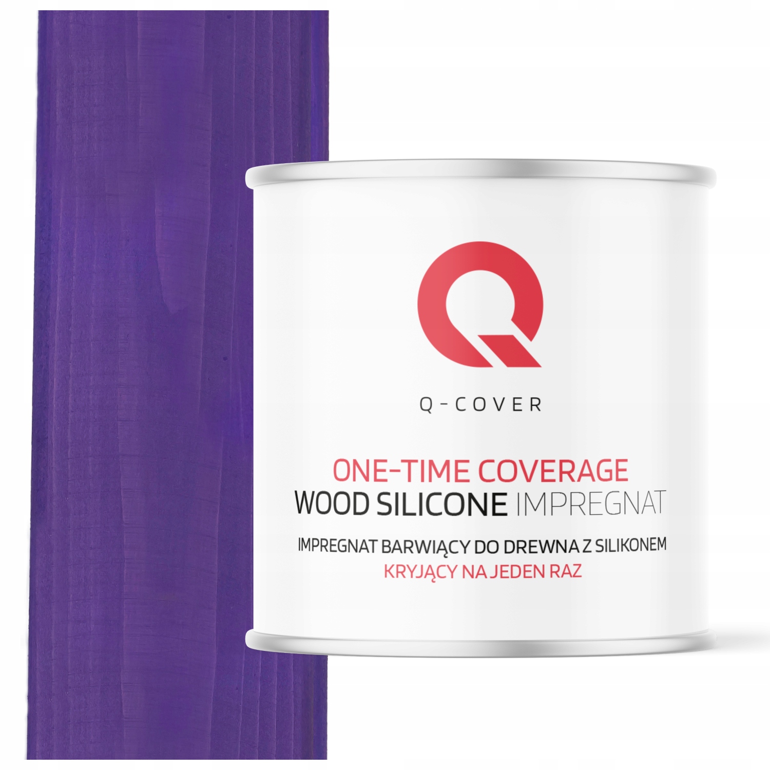 Krycí Impregnát Na Drevo Na Jedno Použitie, Extra Farba, Fialová, 2,5 L