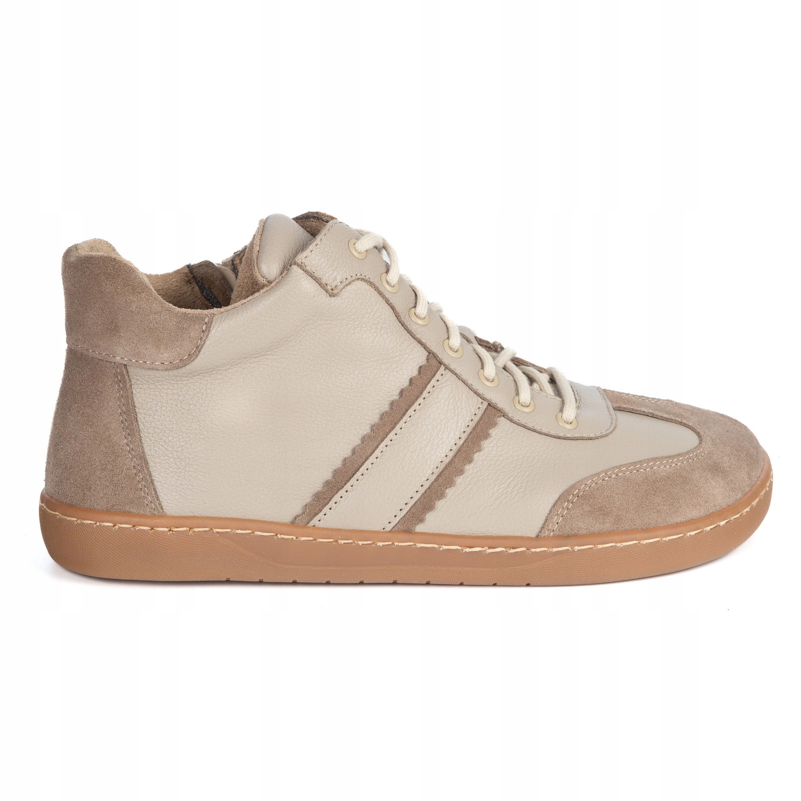 Minimalistické kožené barefootové boty Wasak 0802 W béžové 37