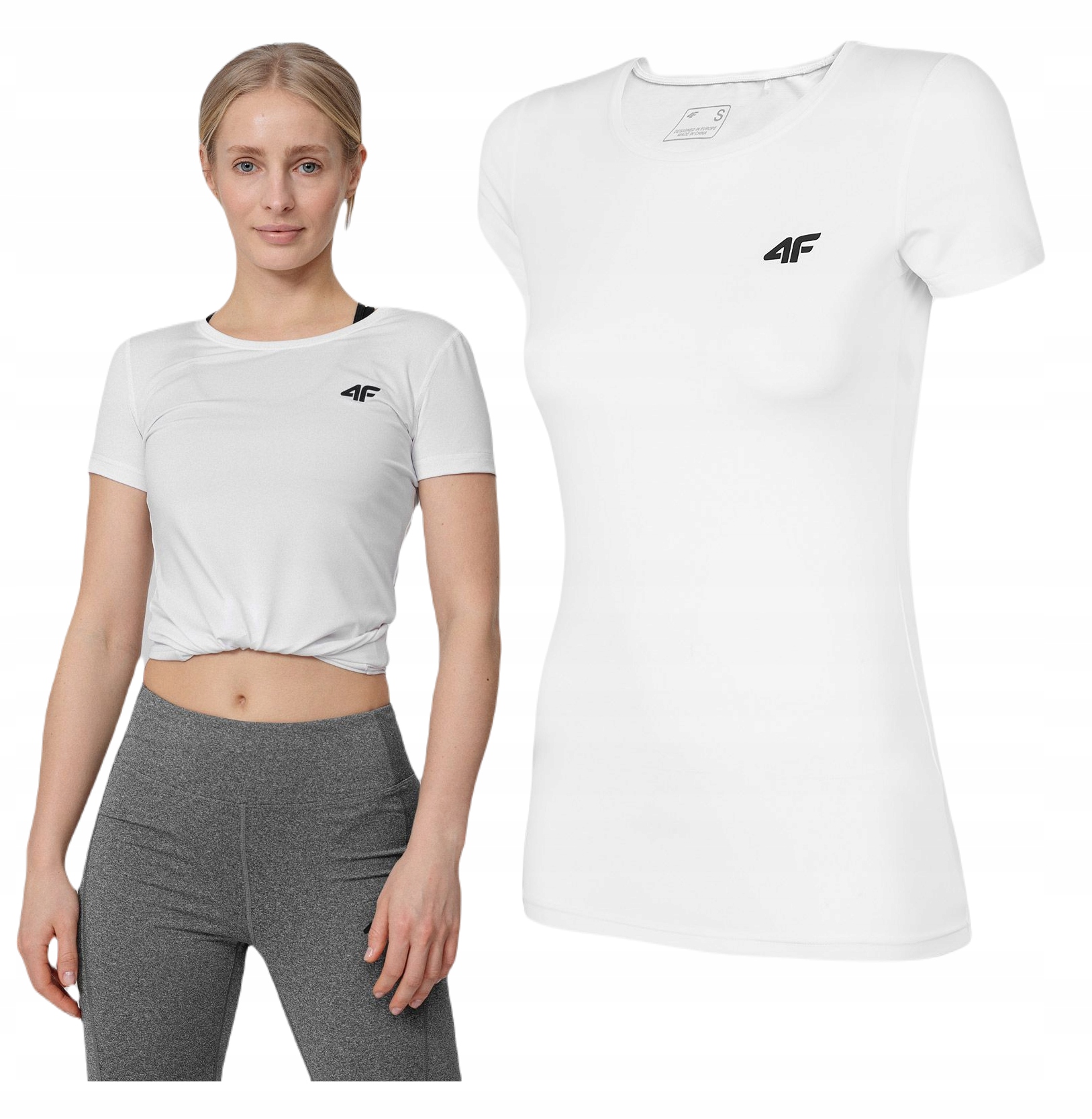 

4F Koszulka Damska Do Biegania Ćwiczeń T-shirt Top