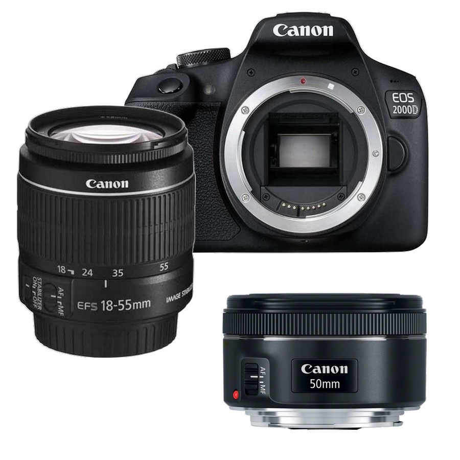Fotoaparát Canon Eos 2000D 18-55 Is II Canon 50 mm Stm