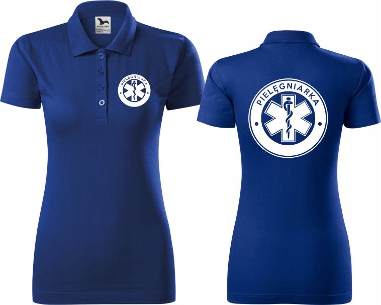 

Damska Medyczna Koszulka Polo Pielęgniarka Bawełna