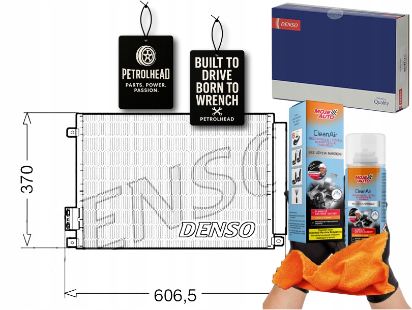 Kondenzátor Klimatizace Abarth 500 595 695 500C #Petrolhead Pro+ Kit9