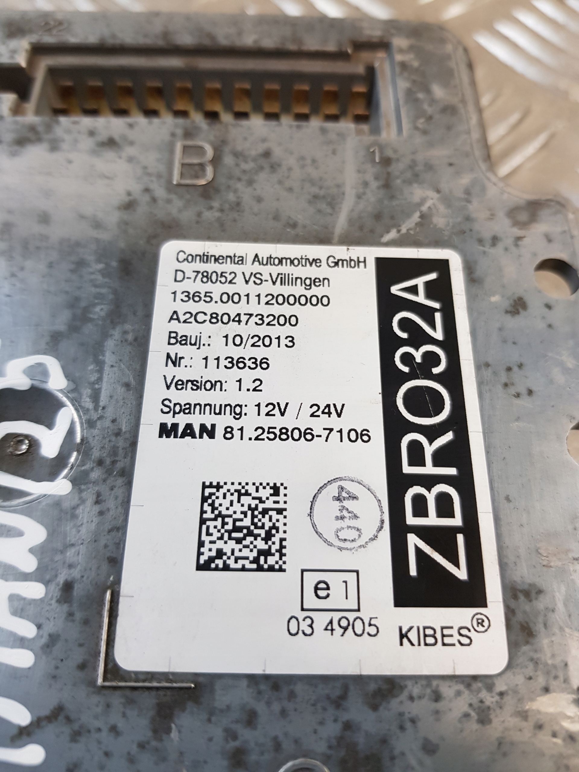 modulo Centralina ZBRO32A MAN 81258067106