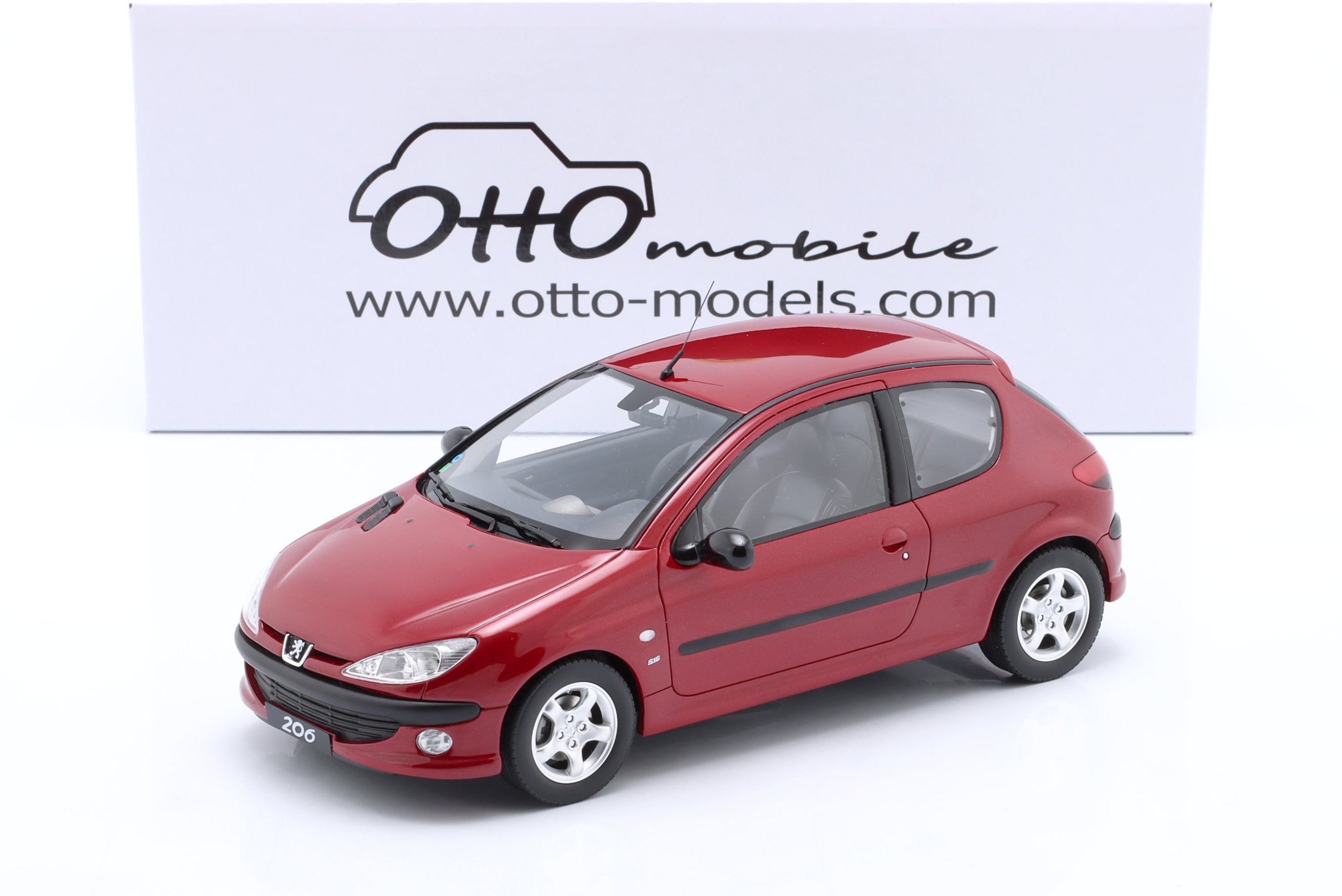 Otto Peugeot 206 S16 1999 Red L.E.1/2000 1:18