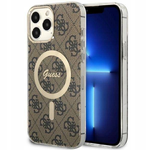 Guess GUHMP13XH4STW Pouzdro pro iPhone 13 Pro Max 6.7" hnědé pevné 4G