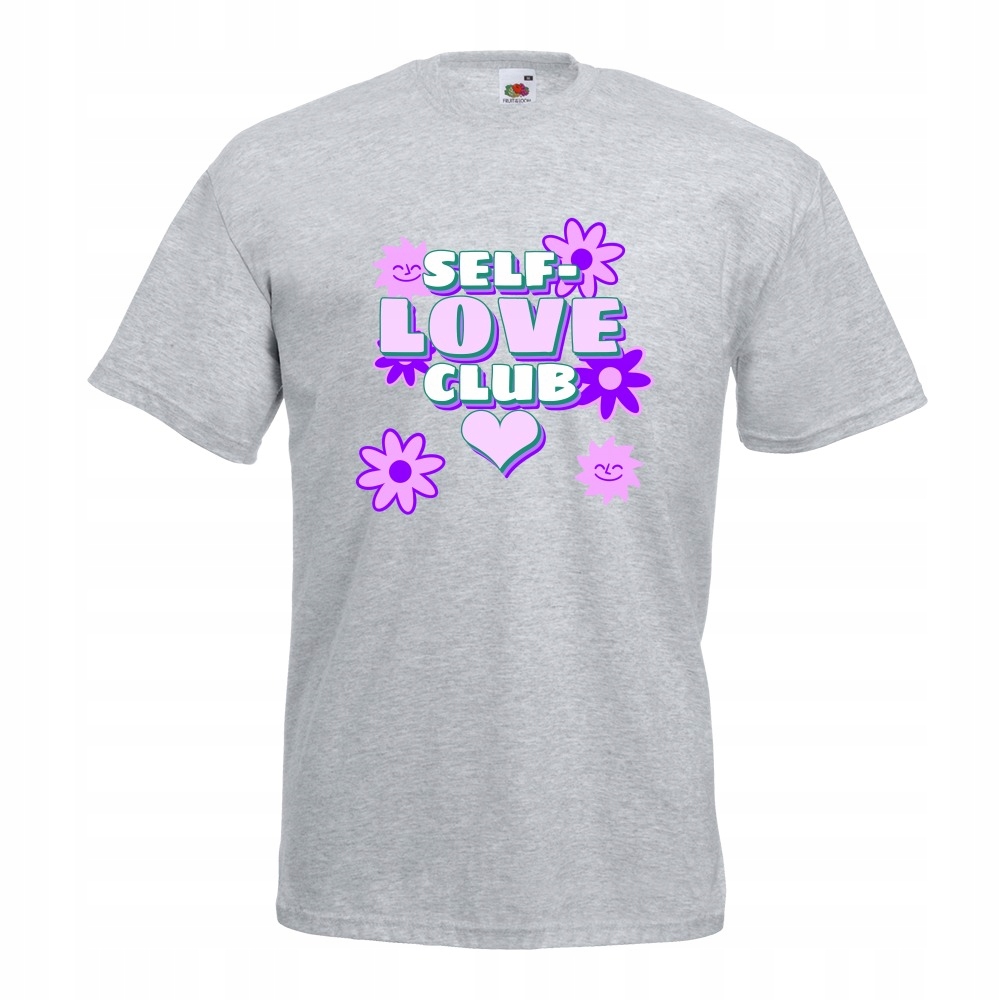 

Koszulka self-love club self-care M szara