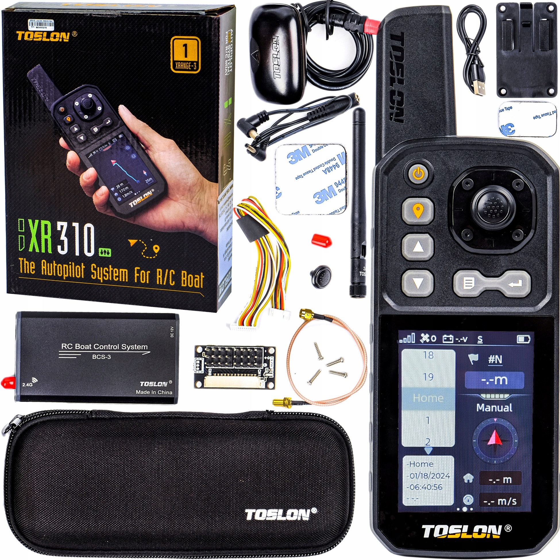 Toslon X-pilot Do Łodzi Zanętowych Gps Autopilot Echosonda XR500