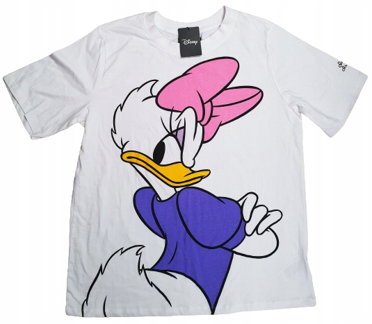 

Damski T-shirt Daisy Kaczka Z Kokardą Koszulka M
