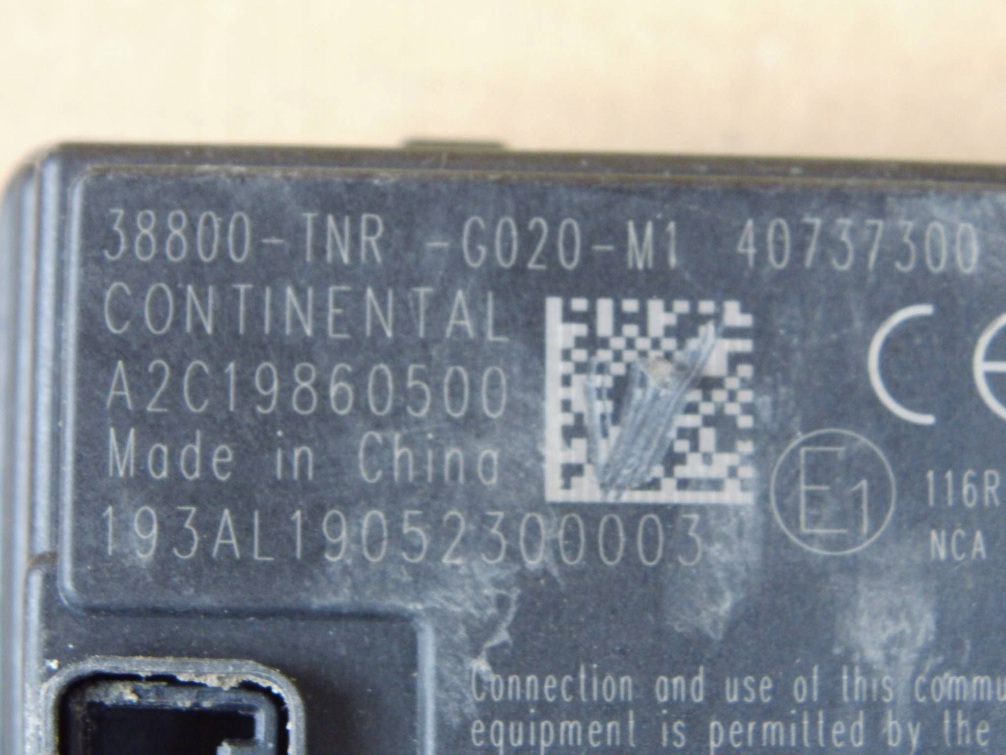 Honda Civic X module computer control unit komfortu BSI 38800-TNR-G020-M1