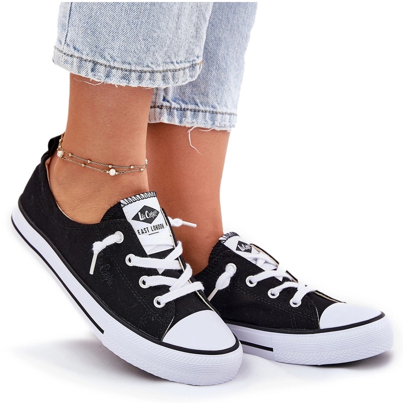 Klasické Látkové Tenisky Lee Cooper LCW-25-02-3299L Černé 39