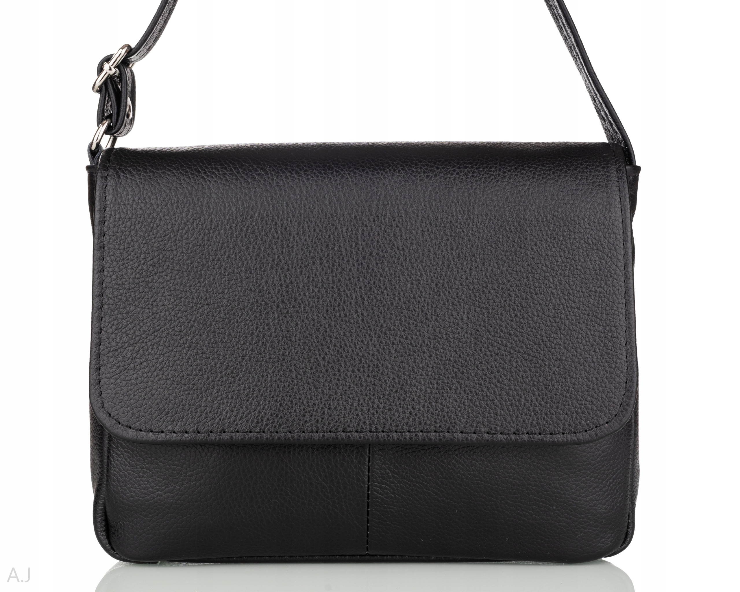 

Torebka skórzana listonoszka Skóry z klapką Polska