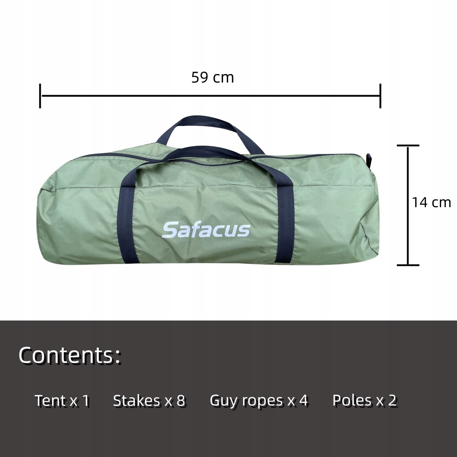 SAFACUS Namiot Kempingowy 3-4 Osobowy Lekki Wodoodporny Kuppelzelt Camping — miniatura 3