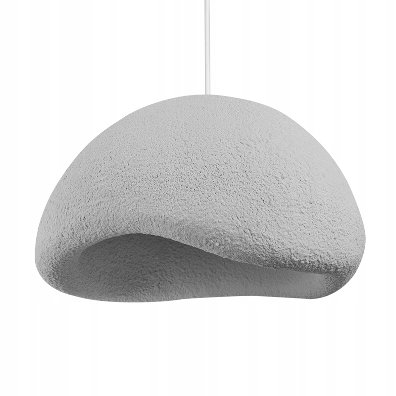 Lampa wisząca Khmara szara 78 cm nowoczesna sufitowa w stylu wabi-sabi