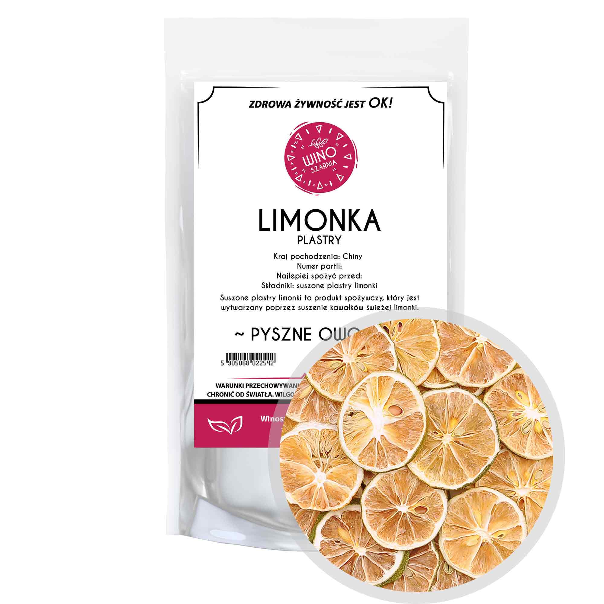 Levně Sušená Limetka s plátky – 1 kg Jedlé ovoce