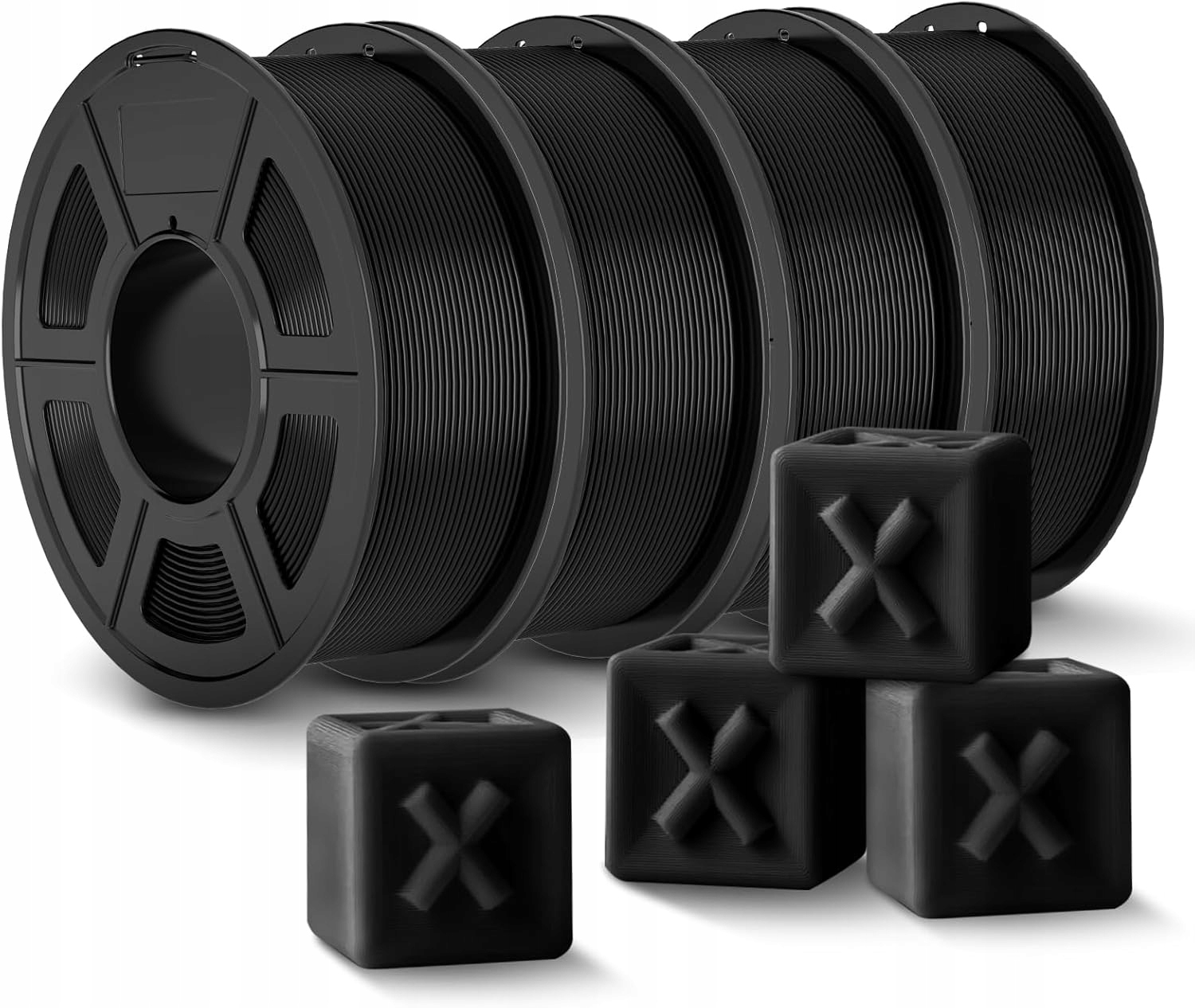 Filament Pla+ 1,75 MM 4,4 Kg Černý Pro 3D Tiskárnu