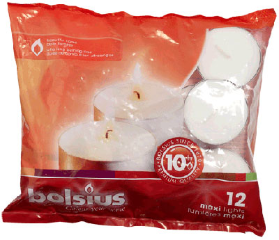 

Bolsius Świeczki Podgrzewacze 10h Maxi Lights A'12