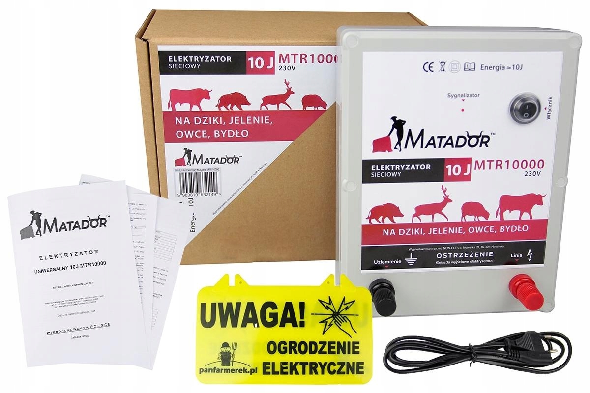 

Elektryzator Sieciowy Pastuch Elektryczny na krowy