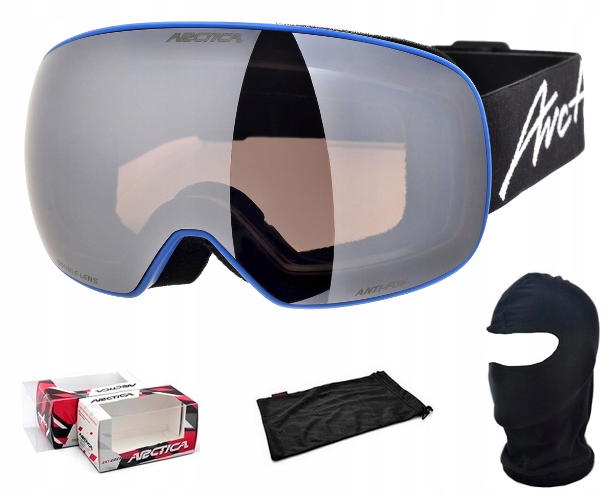 Arctica Lyžařské Brýle G-120A Nepárové Dvojité Sklo Zrcadlo Kat. 3
