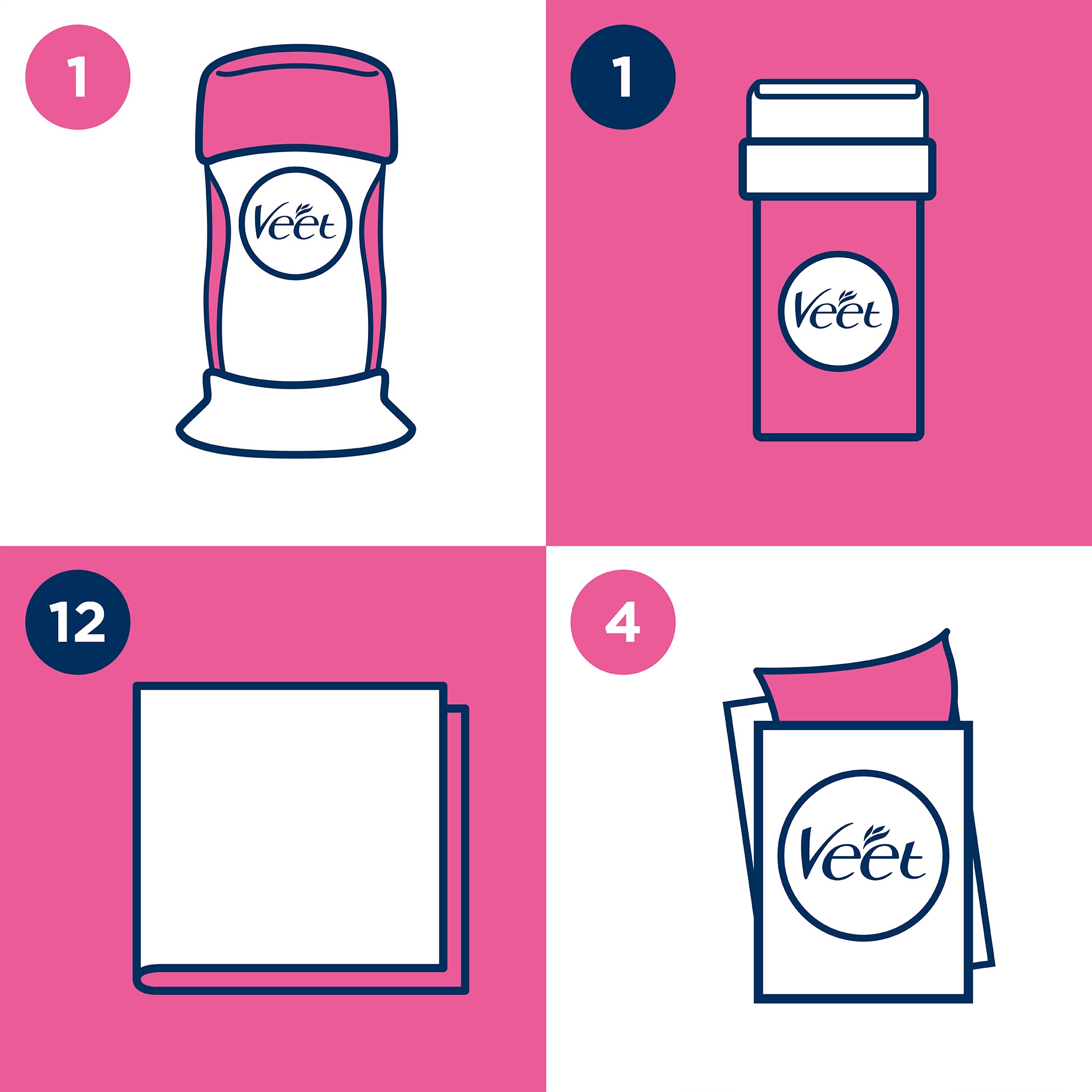 Zestaw do Depilacji VEET EASY WAX Ciepły Wosk do Wszystkich Typów Skóry Stan opakowania oryginalne