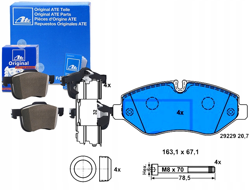 Brzdové Destičky Iveco Daily Citys Daily IV Daily
