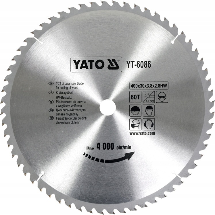 

Piła tarczowa 400x60x30 mm YT-6086 Yato