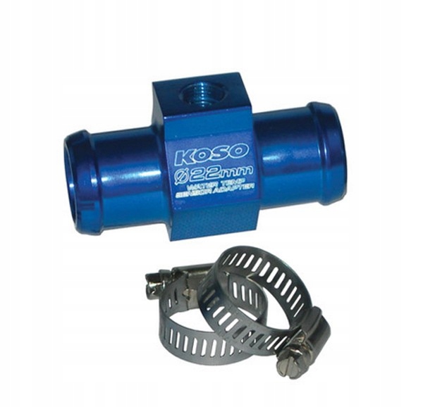 Adapter czujnika temp. na wąż 22 mm niebieski