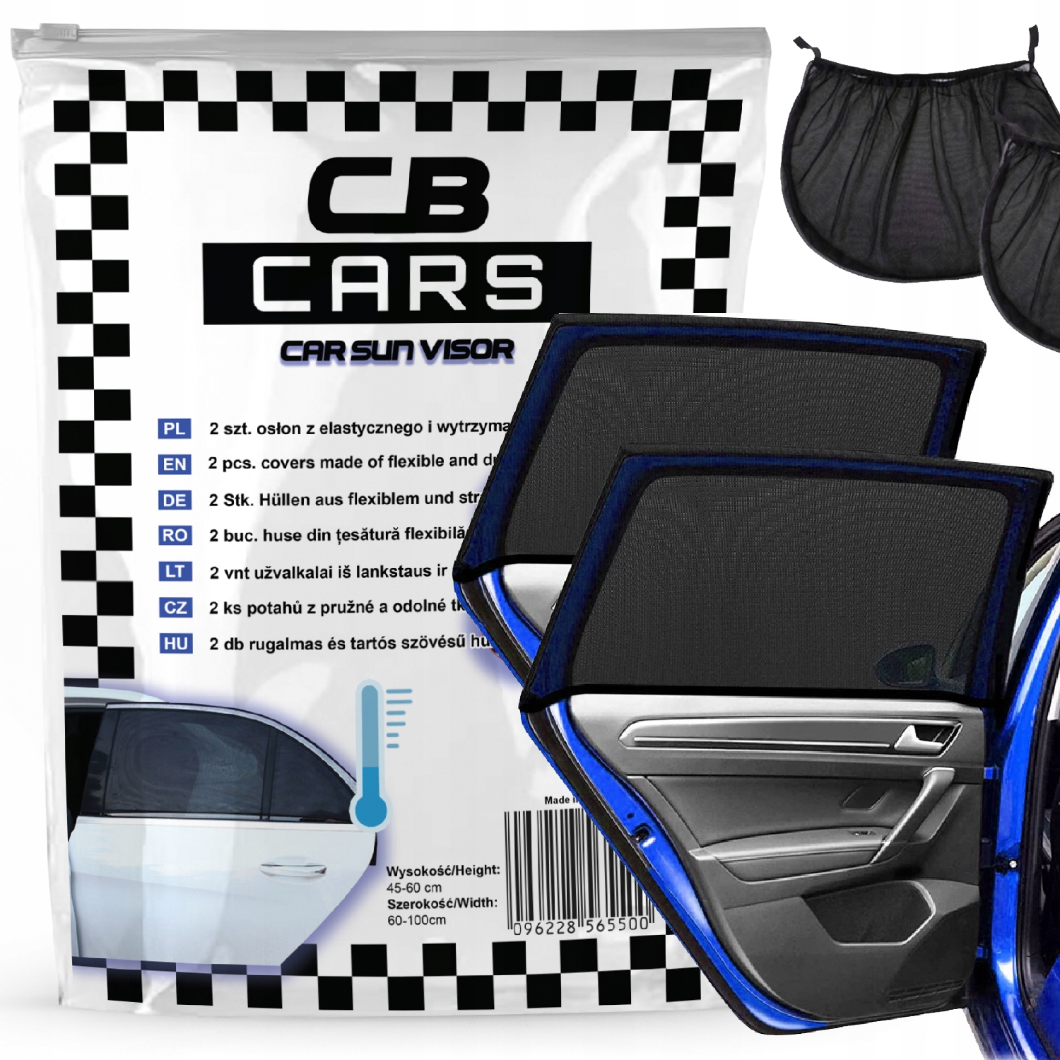 2x OSŁONA PRZECIWSŁONECZNA NA SZYBĘ I OKNA DO SAMOCHODU AUTA DLA DZIECI UV