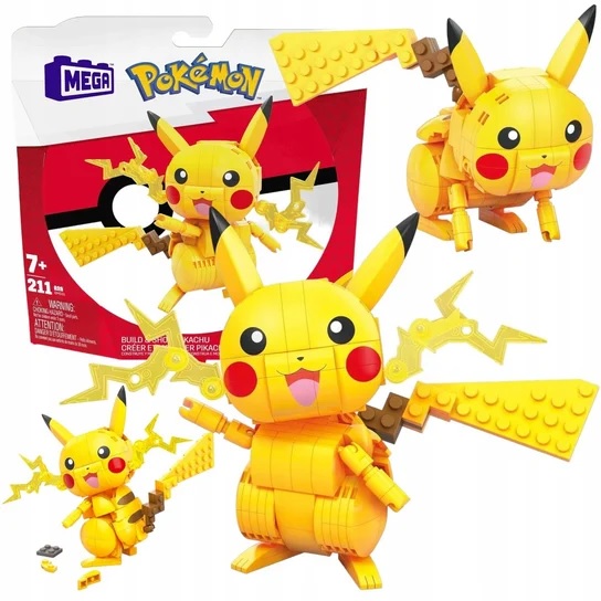 Construx Klocki Konstrukcyjne 211 Elem Pokemon Pikachu Bloks