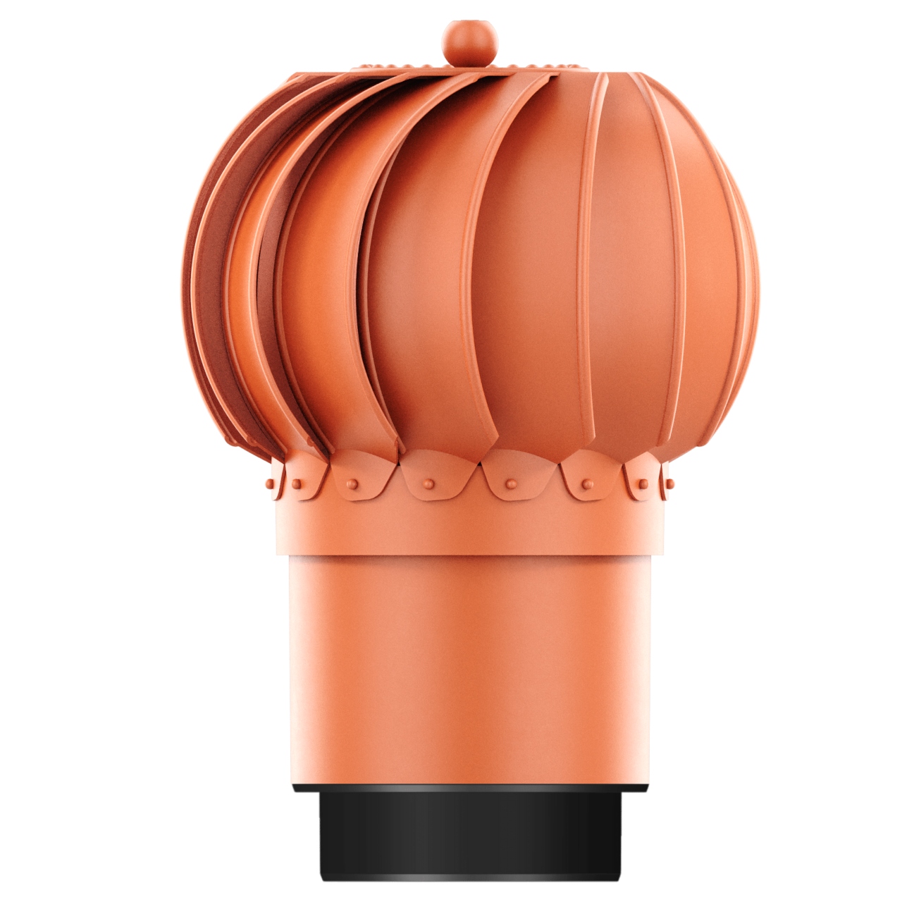 Komínová vložka do ventilace Otočná fi150+REDUKCE 125 Cihlová 8004