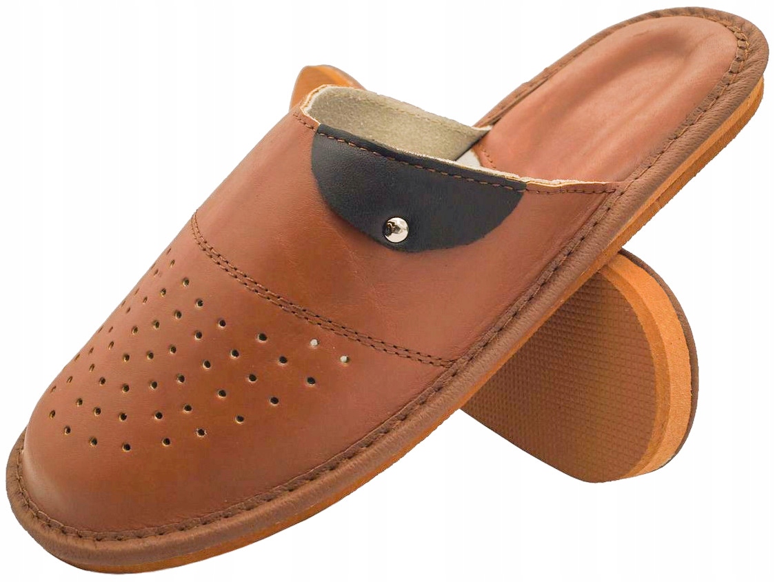 

Kapcie Skórzane Pantofle Góralskie Męskie Łapcie