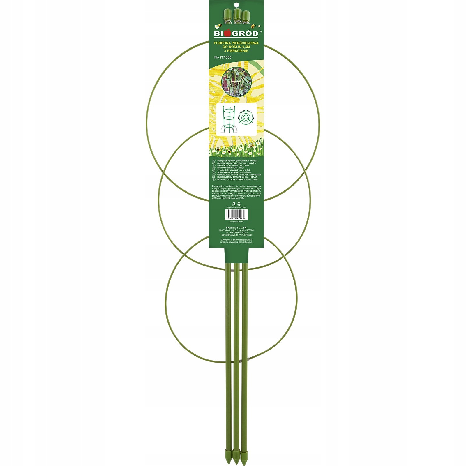 

Podpora Pierścieniowa Do Roślin – wys. 50 cm