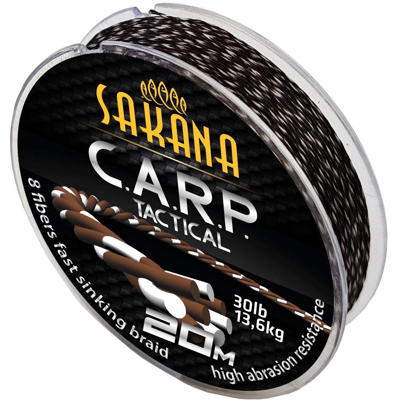 Sakana C.a.r.p. Tactical brązowo-biała 40lb 20m