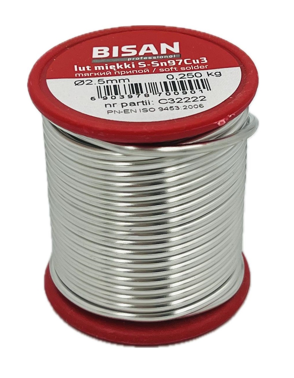 Pájecí Pojivo, Měkké Soft Solder S-Sn97Cu3 2,5 mm 0,250 kg