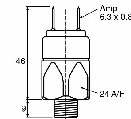 CZUJNIK CIŚNIENIA 1/8 1-10 bar 48V NO NBR SUCO Marka inny
