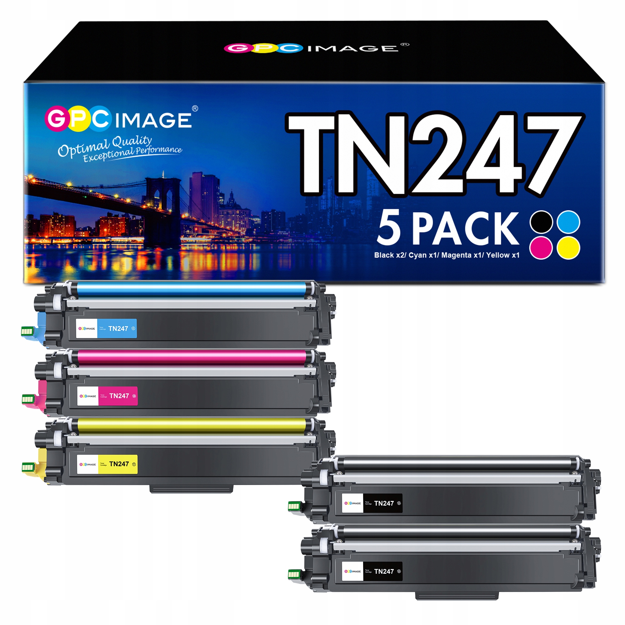 5P TN247 Toner Kompatybilny Brother TN247CMYK TN-243CMYK Tn 243 DCP-L3550CDW