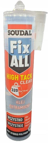 

Soudal Fix All High Tack Clear Extramocny wew/zew