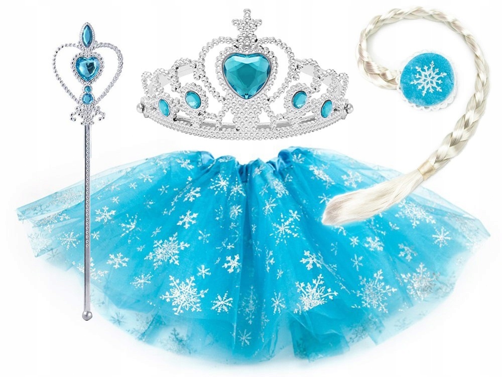 

Zestaw Frozen Spódniczka Tutu Elsa Warkocz