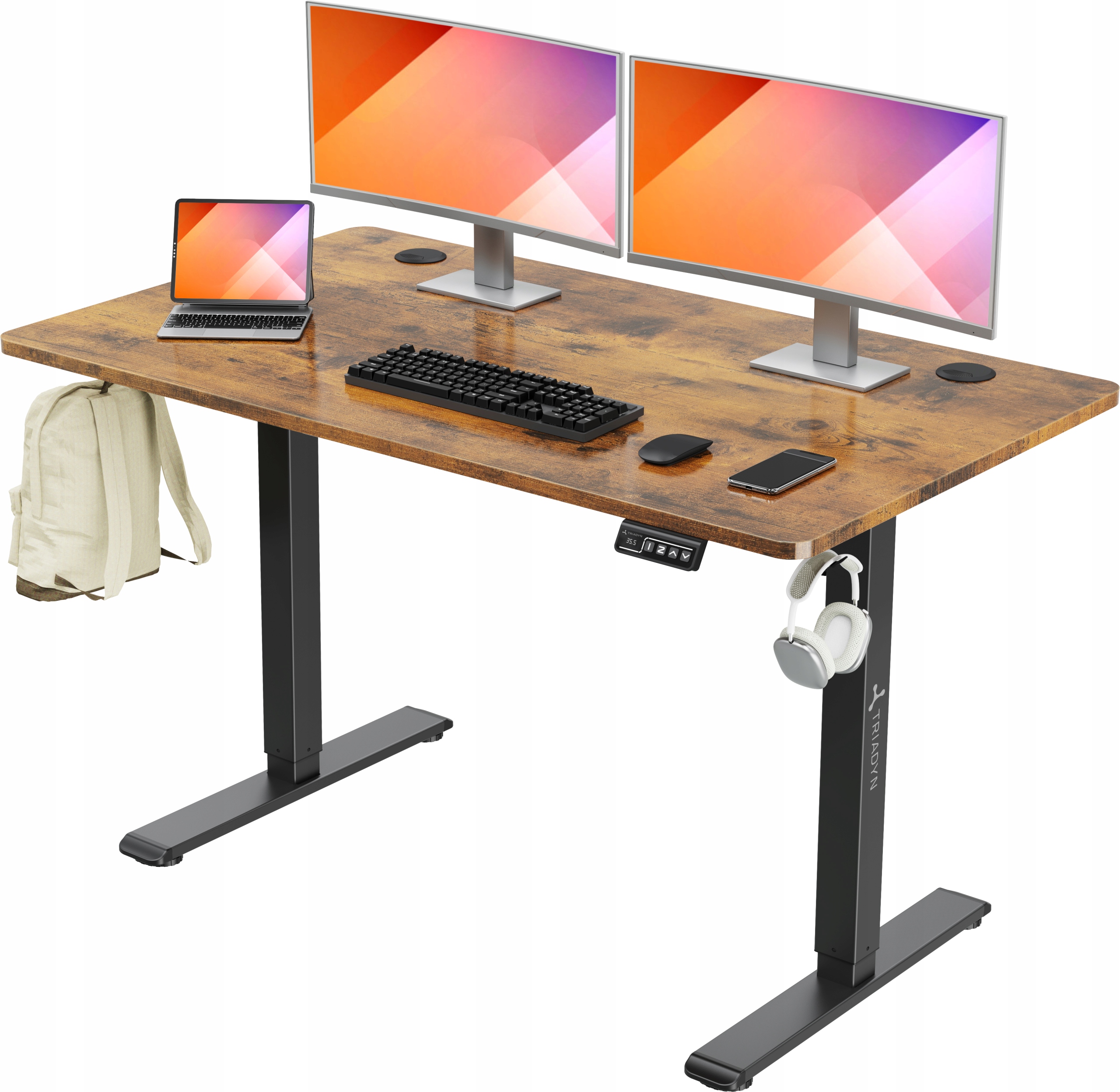 Biurko Elektryczne Gamingowe Regulowane Triadyn WorkBase 1206 120x60cm