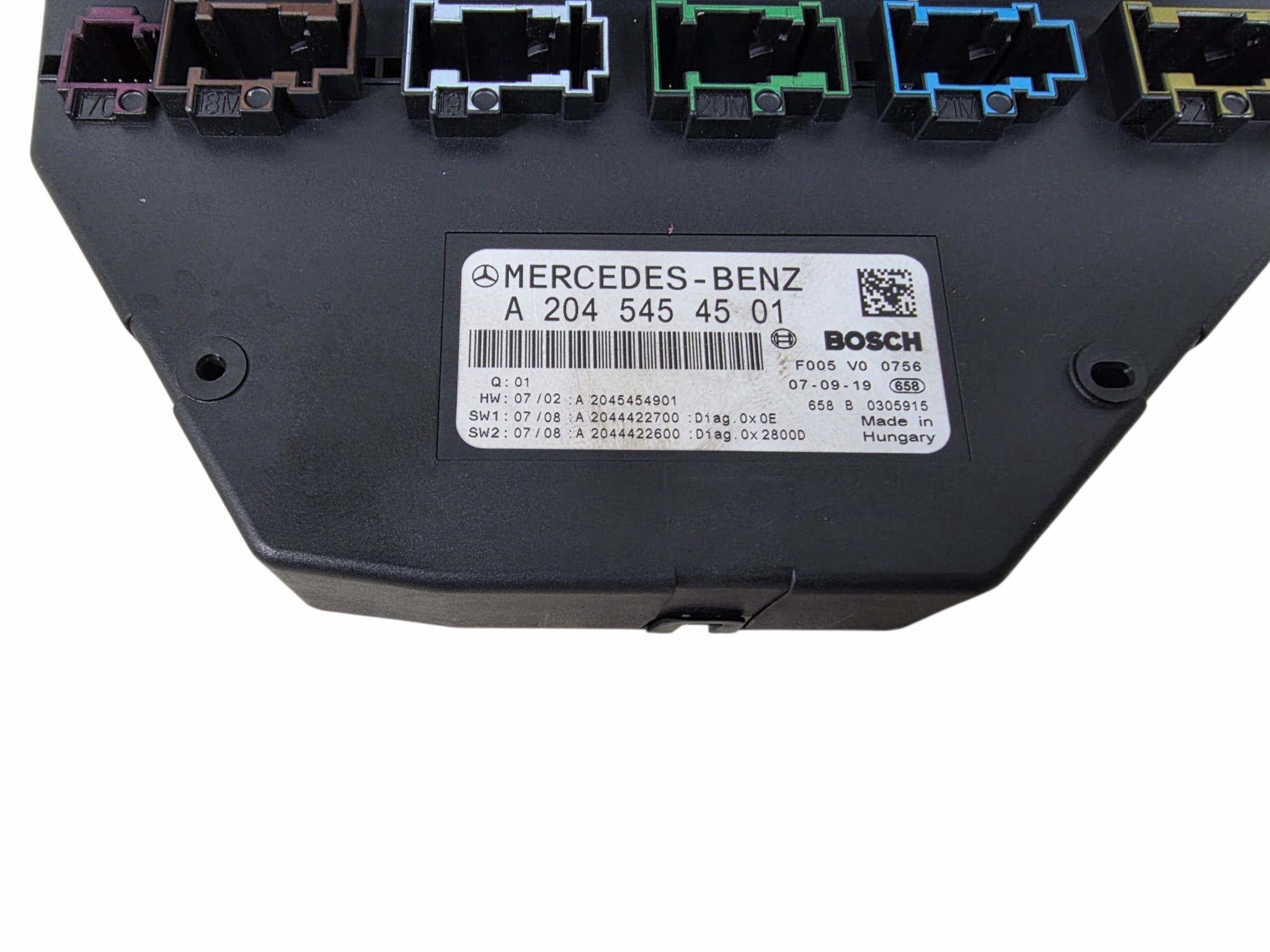 MERCEDES C-class W204 fuse box module SAM original. A2045454501