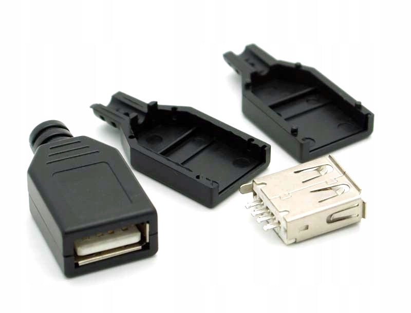 

Gniazdo Usb A na przewód.
