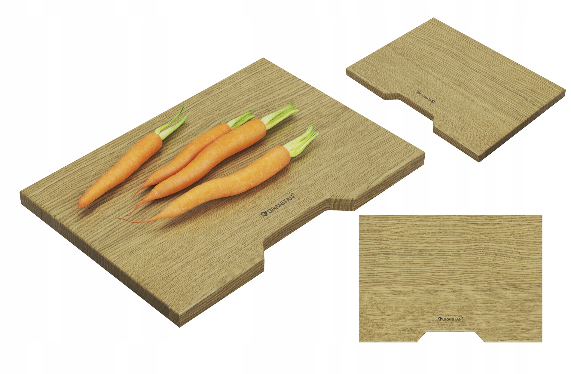 Drevená Doska Na Krájanie Na Komoru Umývadla, Prírodná Kuchynská, Foxal Asti