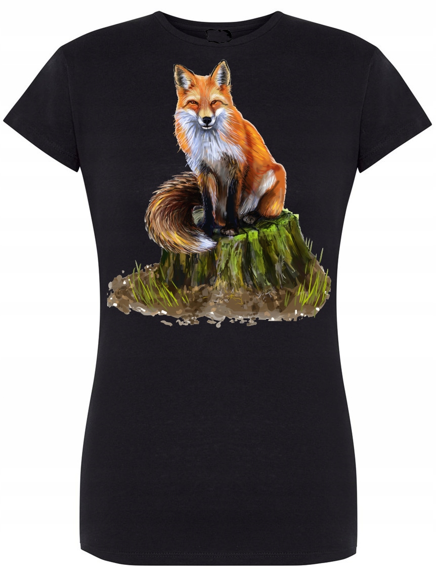 

T-Shirt damski nadruk Lis Myśliwy Rozm.L