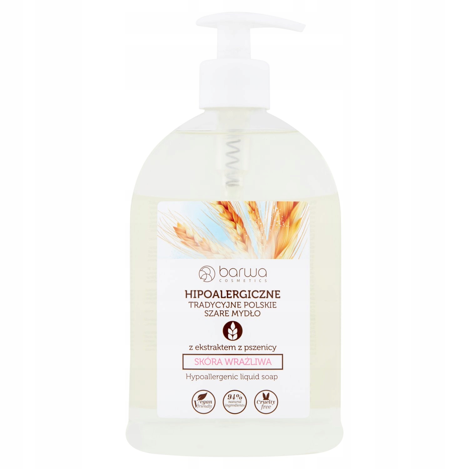 

Barwa mydło w płynie do skóry wrażliwej 500ml