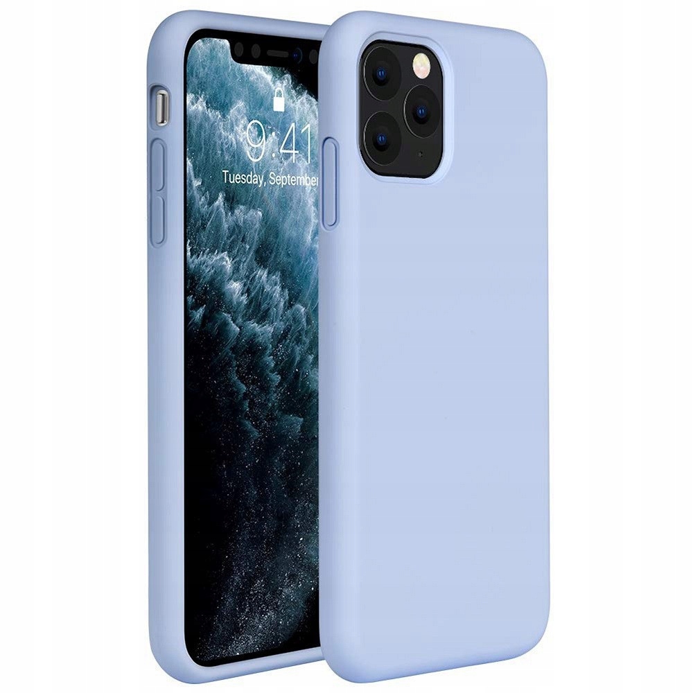 Apple iPhone 15 Plus, Silikonowe etui, Wooze Liquid Silica Gel, fioletowy